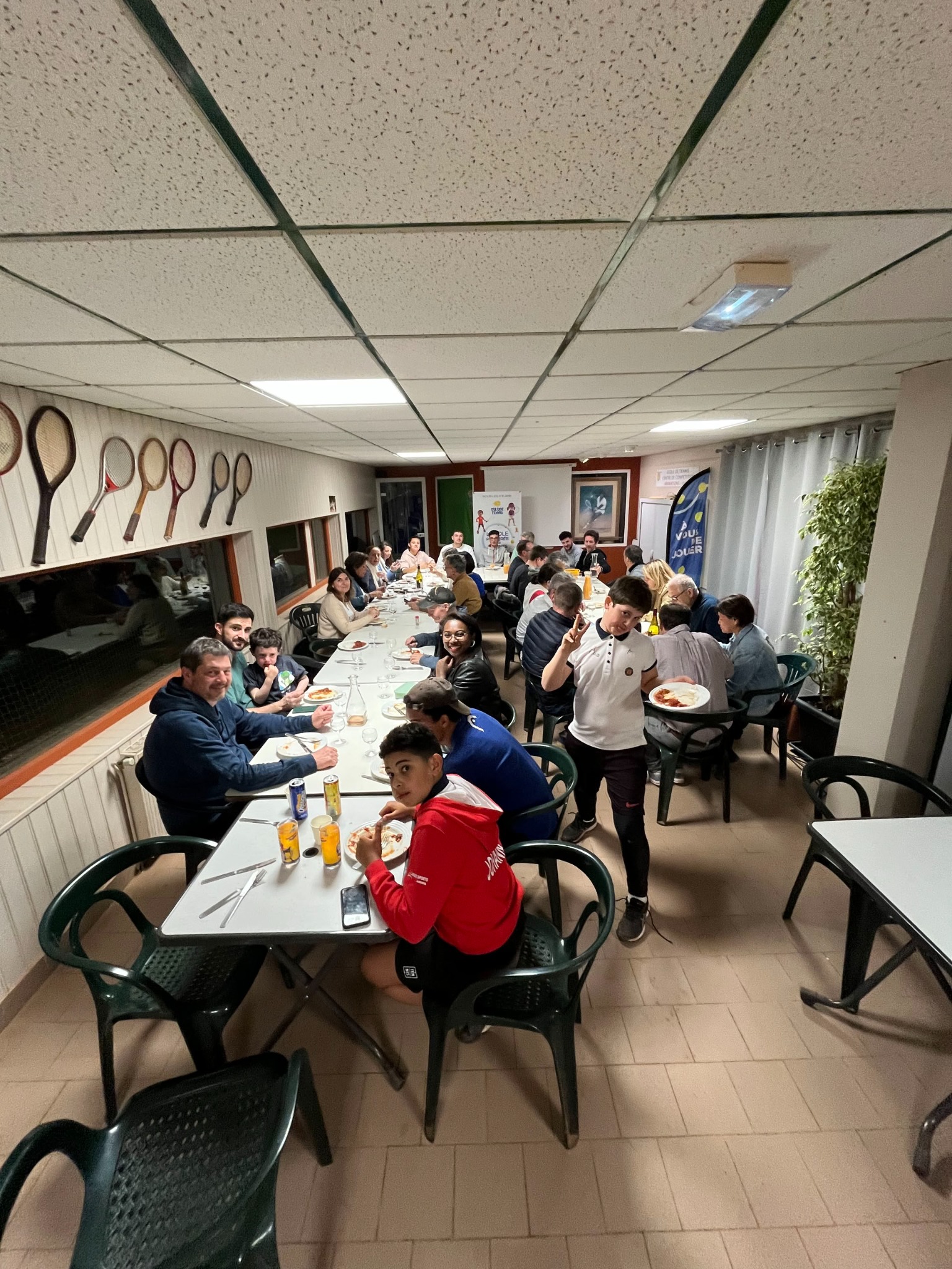 Soirée conviviale dans le club-house